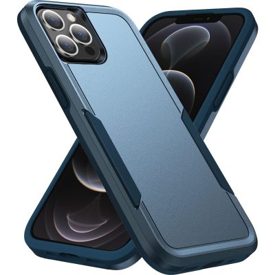 Mobigear Heavy Armor - Coque Apple iPhone 14 Pro Max Coque Arrière Rigide Antichoc - Bleu