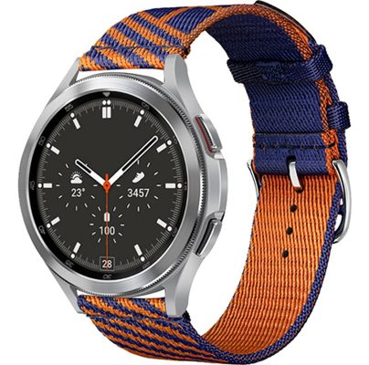 Mobigear Loop - Bracelet Smartwatch en Nylon Fermetureà boucle - 22mm - Orange