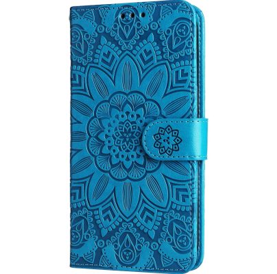 Mobigear Flowers - Coque Xiaomi Redmi Note 11S 4G Etui Portefeuille - Bleu