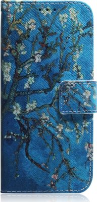 Mobigear Design - Coque Samsung Galaxy Note 10 Lite Etui Portefeuille - Fleurs d'amande