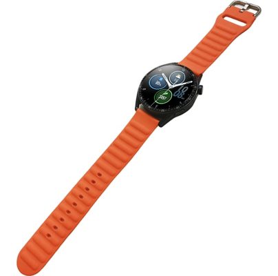 Mobigear Color - Bracelet Smartwatch en Silicone Souple Fermetureà boucle - 20mm - Orange