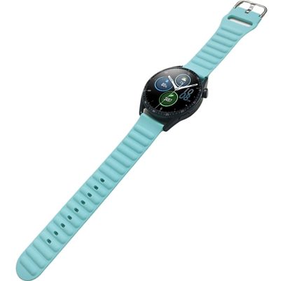 Mobigear Color - Bracelet Samsung Galaxy Watch Active (40mm) en Silicone Souple Fermetureà boucle - Bleu