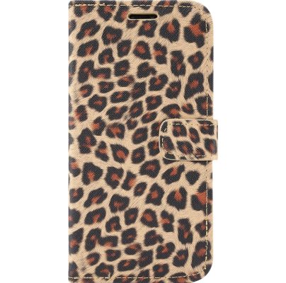 Mobigear Leopard - Coque Apple iPhone 14 Pro Etui Portefeuille - Jaune
