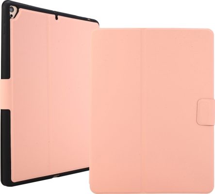 Mobigear Slim Folio - Coque Apple iPad Pro 10.5 (2017) Etui + Porte-crayon - Rose