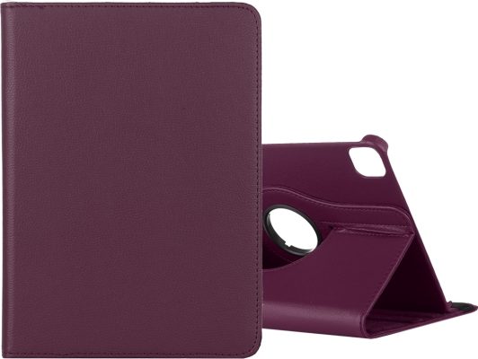 Mobigear DuoStand - Coque Apple iPad Pro 12.9 (2020) Etui Rotatif - Violet