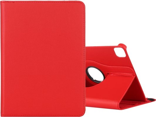 Mobigear DuoStand - Coque Apple iPad Pro 12.9 (2020) Etui Rotatif - Rouge