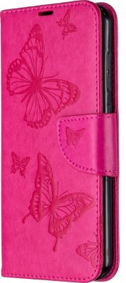 Mobigear Butterfly - Coque Nokia 2.3 Etui Portefeuille - Rose
