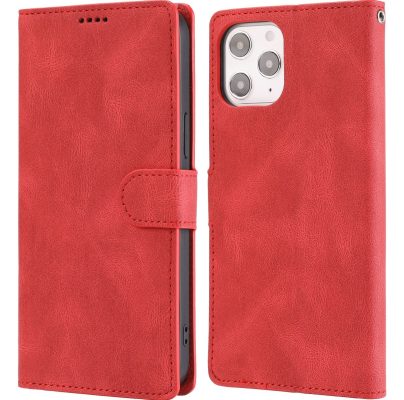 Mobigear Wallet - Coque Apple iPhone 14 Pro Max Etui Portefeuille - Rouge