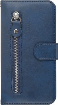 Mobigear Zipper - Coque Samsung Galaxy S20 Portefeuille Etui Portefeuille - Bleu