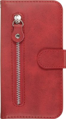 Mobigear Zipper - Coque Samsung Galaxy S20 Ultra Portefeuille Etui Portefeuille - Rouge