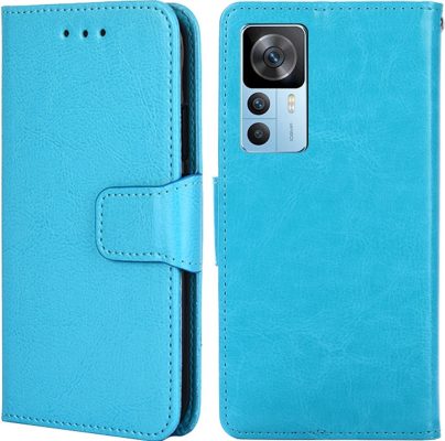 Mobigear Wallet - Coque Xiaomi 12T Pro Etui Portefeuille - Bleu