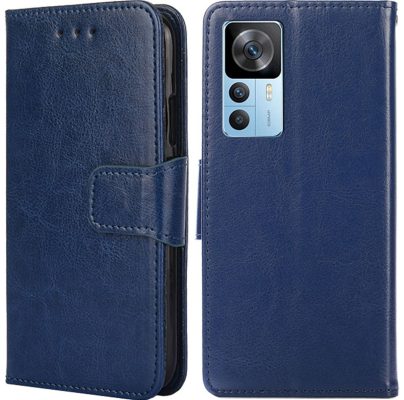Mobigear Wallet - Coque Xiaomi 12T Pro Etui Portefeuille - Dark Blue