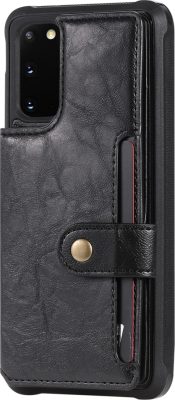 Mobigear Cards Wallet - Coque Samsung Galaxy S20 Coque arrière + Porte Carte - Noir