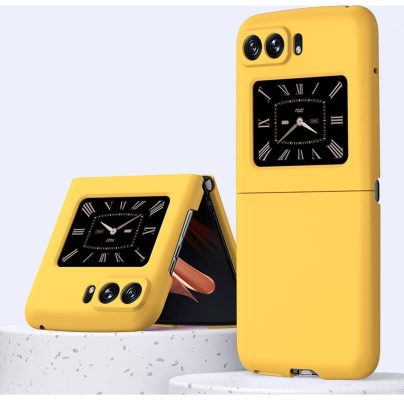 Mobigear Color - Coque Motorola Razr (2022) Coque Arrière Rigide - Jaune