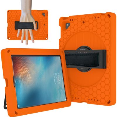 Mobigear Ruggedized - Coque Apple iPad 5 (2017) Coque arrière en EVA + Support Amovible - Orange