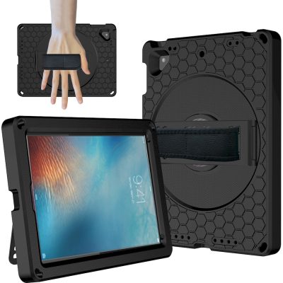 Mobigear Ruggedized - Coque Apple iPad Air 1 (2013) Coque arrière en EVA + Support Amovible - Noir