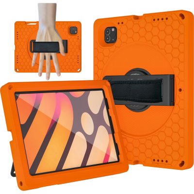 Mobigear Ruggedized - Coque Apple iPad Pro 11 (2018) Coque arrière en EVA + Support Amovible - Orange
