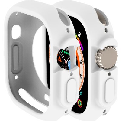 Mobigear Color - Coque Apple Watch Ultra (49mm) Coque Rigide - Blanc