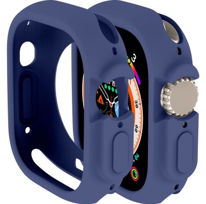 Mobigear Color - Coque Apple Watch Ultra (49mm) Coque Rigide - Bleu