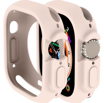 Mobigear Color - Coque Apple Watch Ultra (49mm) Coque Rigide - Rose