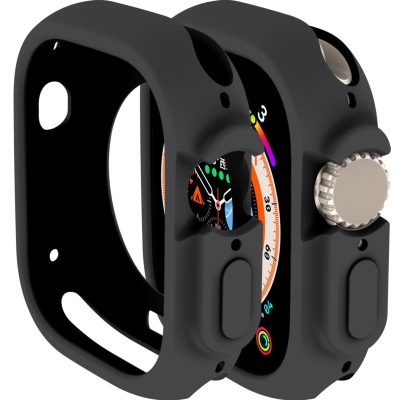 Mobigear Color - Coque Apple Watch Ultra (49mm) Coque Rigide - Noir