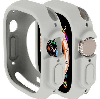 Mobigear Color - Coque Apple Watch Ultra (49mm) Coque Rigide - Gris