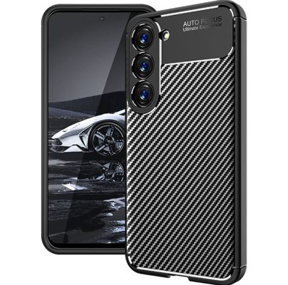 Mobigear Racing - Coque Samsung Galaxy S23 Plus Coque arrière en TPU Souple - Noir