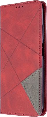 Mobigear Rhombus Slim - Coque Huawei P40 Lite Etui - Rouge