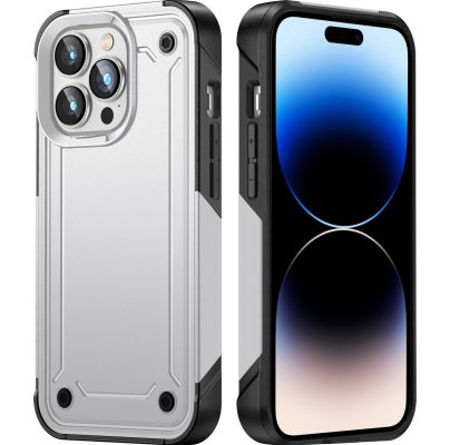 Mobigear Slim Armor - Coque Apple iPhone 14 Pro Coque Arrière Rigide Antichoc - Blanc