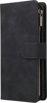 Mobigear Zipper - Coque Samsung Galaxy Note 10 Lite Portefeuille Etui Portefeuille - Noir
