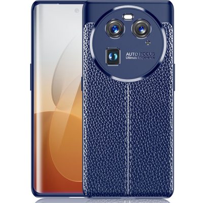 Mobigear Luxury - Coque Oppo Find X6 Coque arrière en TPU Souple - Bleu