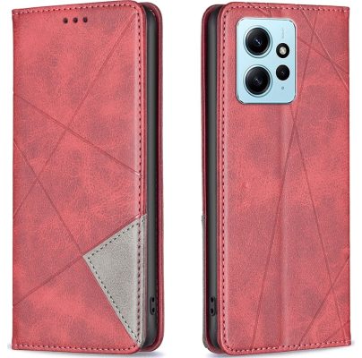 Mobigear Rhombus - Coque Xiaomi Redmi Note 12 Etui - Rouge