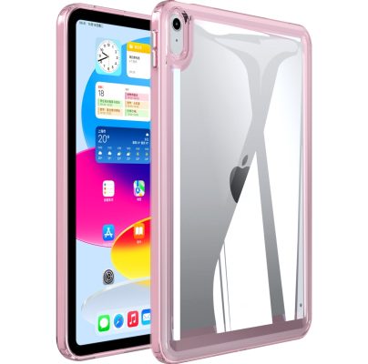 Mobigear Crystal - Coque Apple iPad Mini 6 (2021) Coque Arrière Rigide - Transparent / Rose