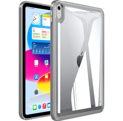 Mobigear Crystal - Coque Apple iPad Mini 6 (2021) Coque Arrière Rigide - Transparent / Noir