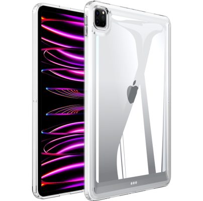 Mobigear Crystal - Coque Apple iPad Pro 11 (2020) Coque Arrière Rigide - Transparent / Blanc