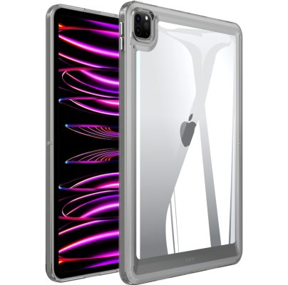 Mobigear Crystal - Coque Apple iPad Pro 11 (2020) Coque Arrière Rigide - Transparent / Noir