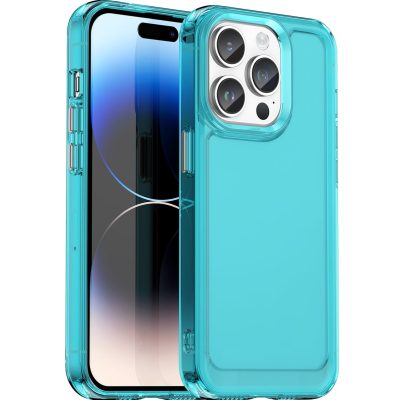 Mobigear Crystal - Coque Apple iPhone 15 Pro Coque Arrière Rigide - Bleu