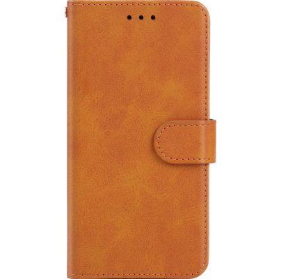 Mobigear Wallet - Coque Apple iPhone 15 Etui Portefeuille - Cognac