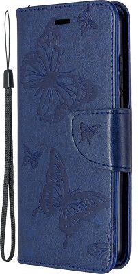 Mobigear Butterfly - Coque Nokia 1.3 Etui Portefeuille - Bleu