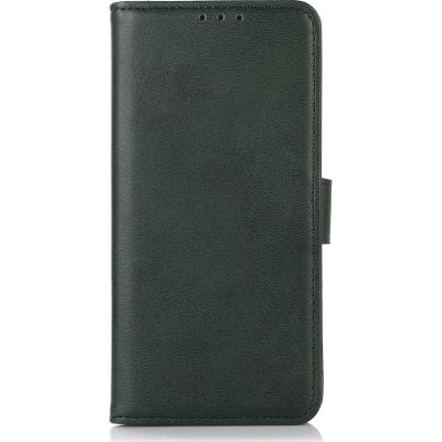 Mobigear Wallet - Coque Apple iPhone 15 Plus Etui Portefeuille - Vert
