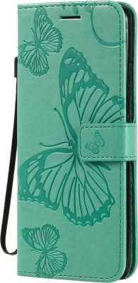 Mobigear Butterfly - Coque Samsung Galaxy A51 5G Etui Portefeuille - Turquoise