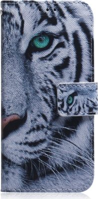 Mobigear Design - Coque Nokia 5.3 Etui Portefeuille - Tigre