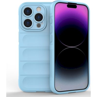 Mobigear Bumpy - Coque Apple iPhone 15 Pro Coque arrière en TPU Souple - Bleu