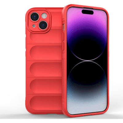 Mobigear Bumpy - Coque Apple iPhone 15 Plus Coque arrière en TPU Souple - Rouge