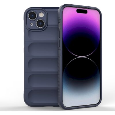Mobigear Bumpy - Coque Apple iPhone 15 Plus Coque arrière en TPU Souple - Dark Blue