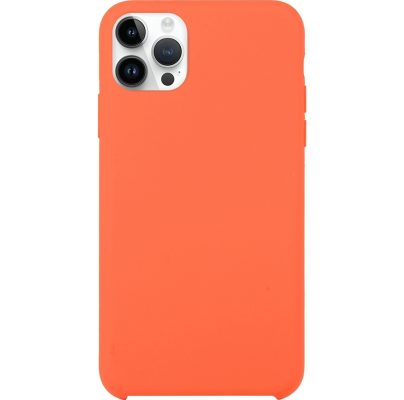 Mobigear Rubber Touch - Coque Apple iPhone 15 Pro Coque Arrière Rigide - Orange