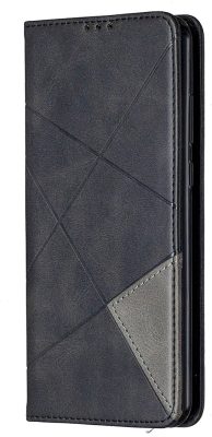 Mobigear Rhombus Slim - Coque Huawei Y6p Etui - Noir