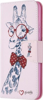 Mobigear Design - Coque HONOR 9X Lite Etui Portefeuille - Girafe