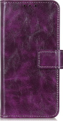 Mobigear Basic - Coque OnePlus Nord Etui Portefeuille - Violet