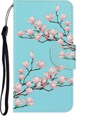 Mobigear Design - Coque Xiaomi Redmi 9A Etui Portefeuille - Fleur